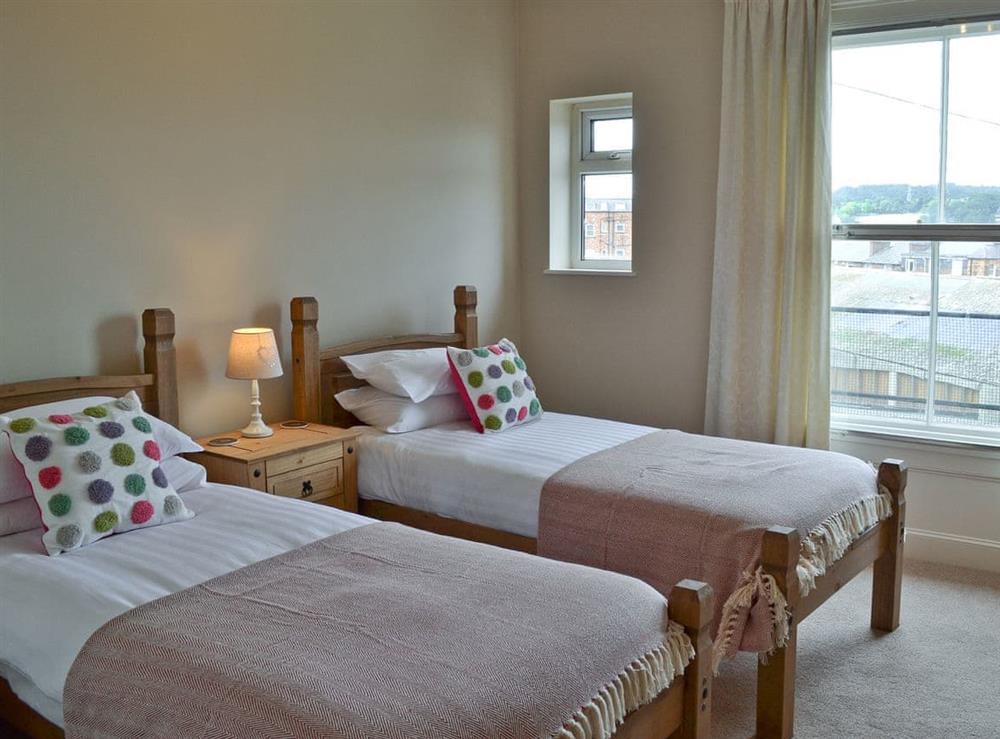 Twin bedroom at Oaklands View in Scarborough, North Yorkshire