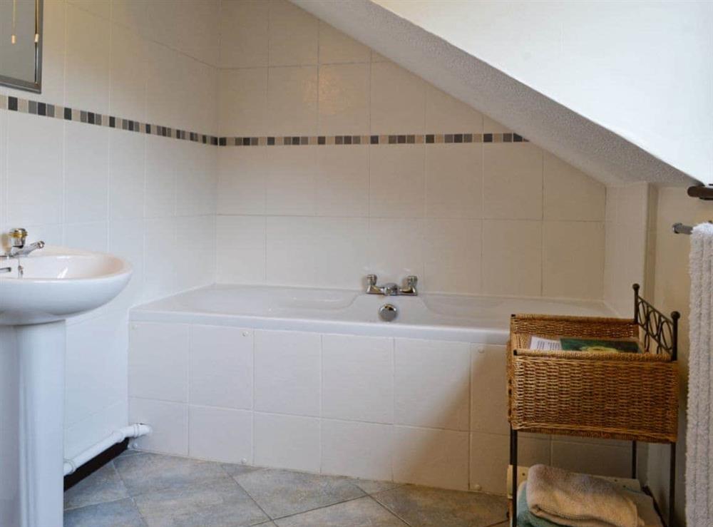 En-suite bathroom at Oakleigh Cottage in Rowen, Nr Conwy, Gwynedd., Great Britain