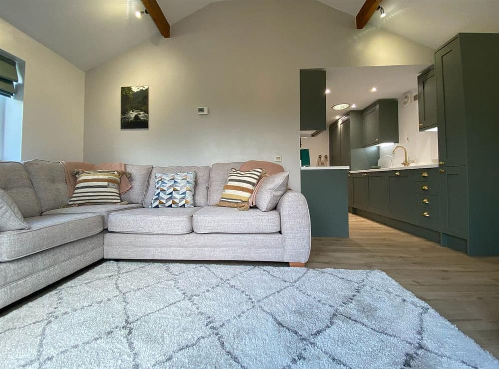 Living area at Oakleigh in Holymoorside, Derbyshire