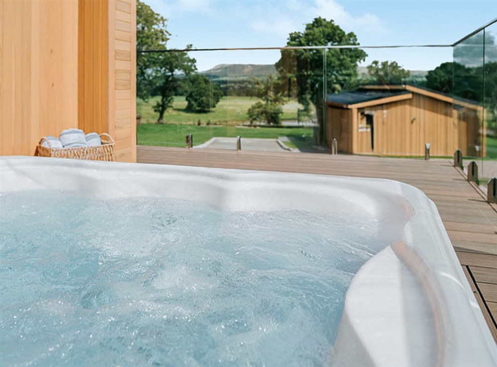 Hot tub at Oakley in Clitheroe, Lancashire