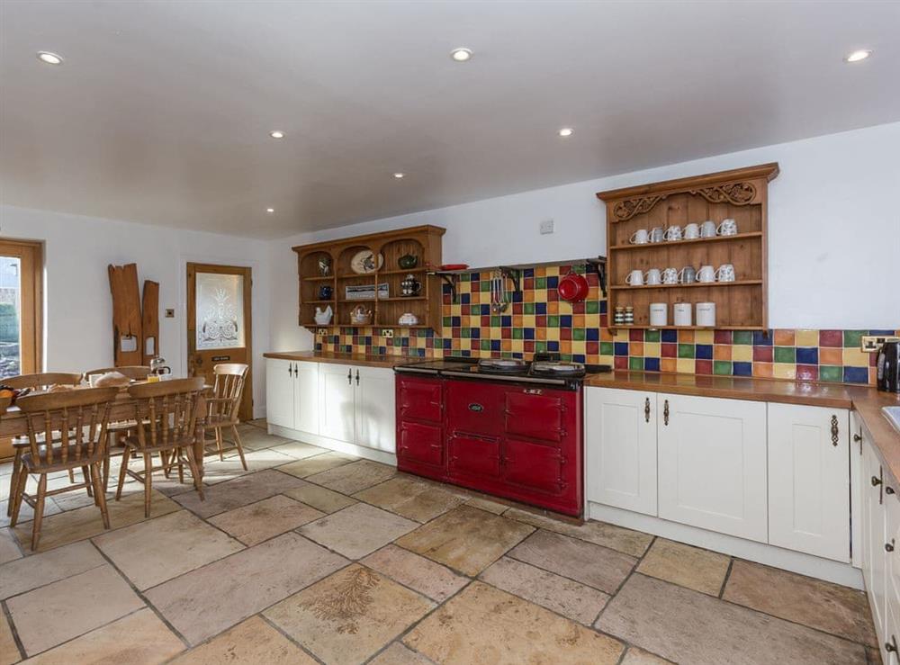 Kitchen with dining area at Oakridge in Hinderwell, near Whitby, North Yorkshire