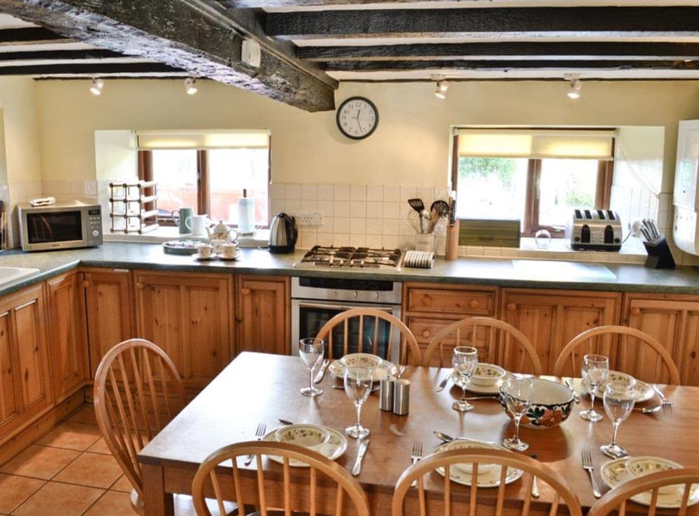Kitchen/diner at Oaks Farm Cottage in Ambleside, Cumbria., Great Britain