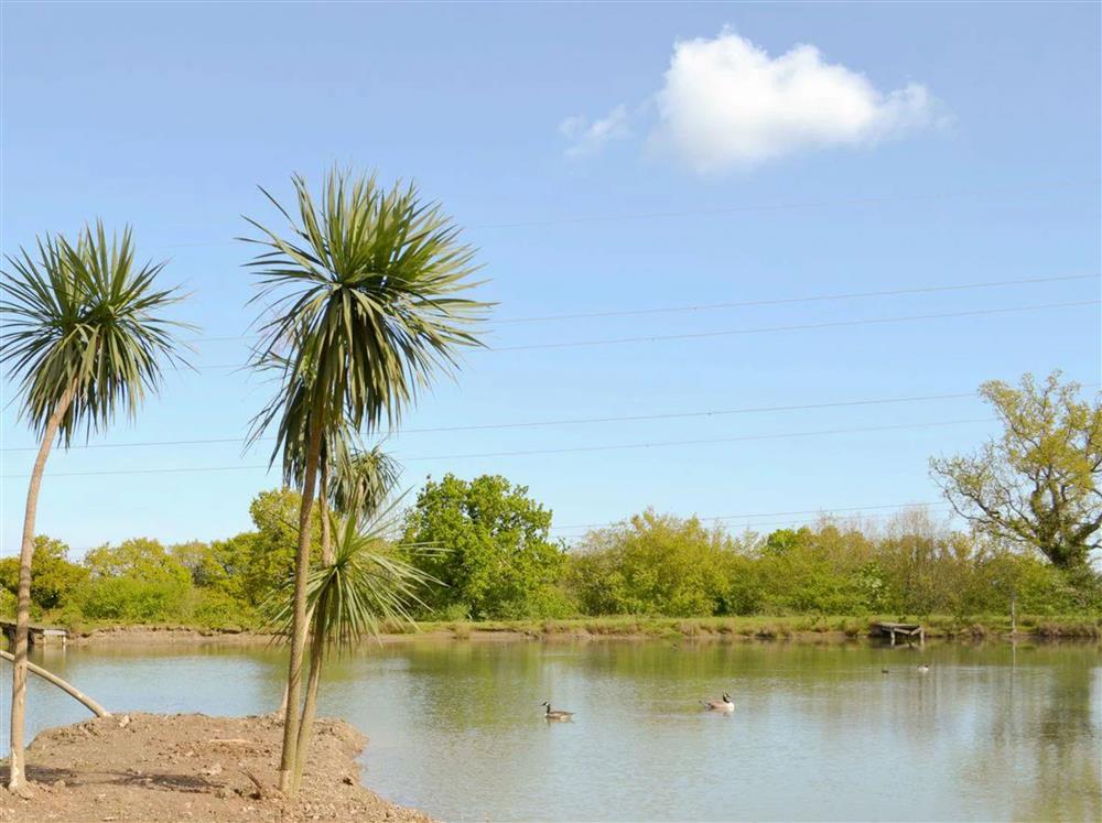 The on-site fishing lakes