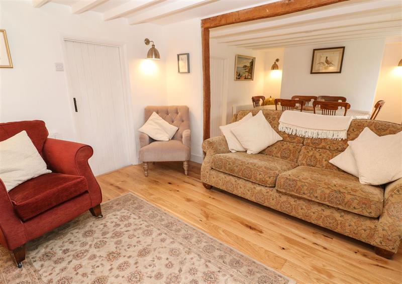 The living room at Oaktree Cottage, St Austell