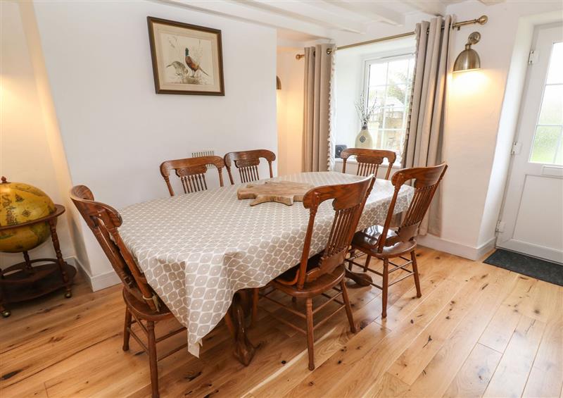 This is the dining room at Oaktree Cottage, St Austell