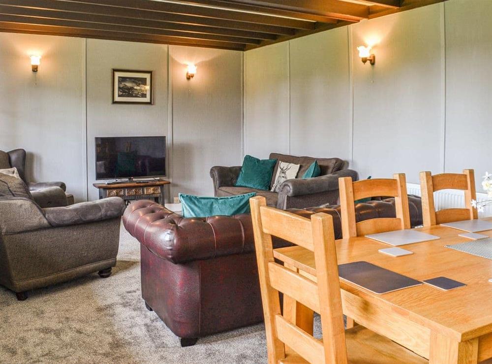 Living area at Oakwell Farm in Huttoft, Lincolnshire