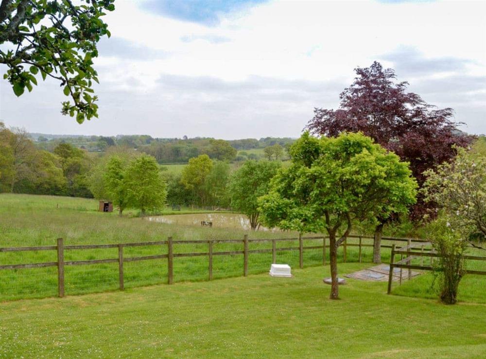 Delightful garden and grounds at Oakwood in Cheriton Bishop, near Dartmoor National Park, Devon