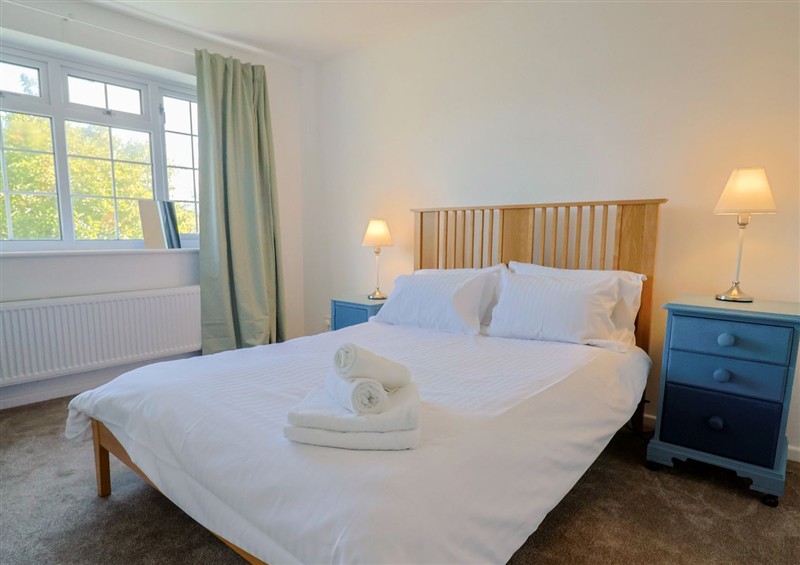 One of the bedrooms at Oakwood, Chideock