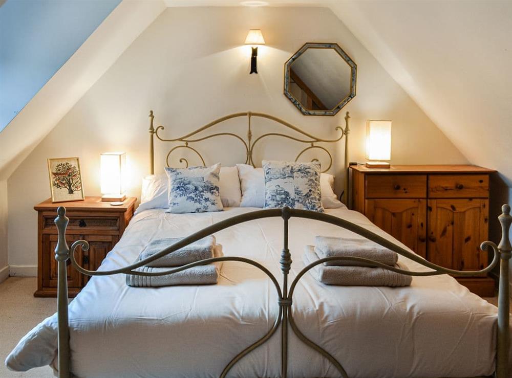 Double bedroom at Oakwood Cottage in Glencoe, Argyll