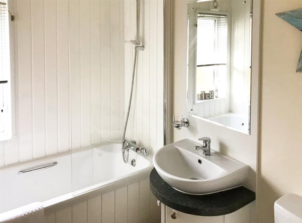 Bathroom at Oakwood Lodge in Felton, near Morpeth, Northumberland