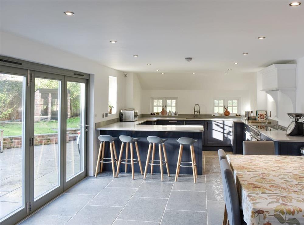 Light and airy kitchen and dining room at Oasis in Bradwell-on-Sea, Essex