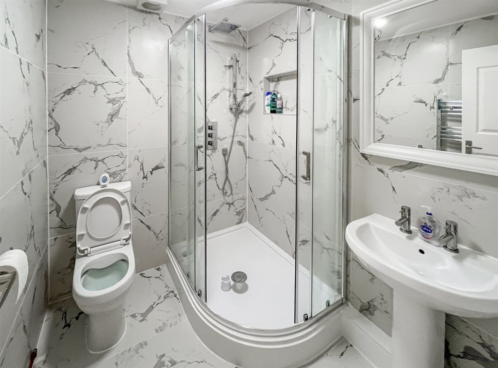 Shower room at Oasis in Hythe, Kent