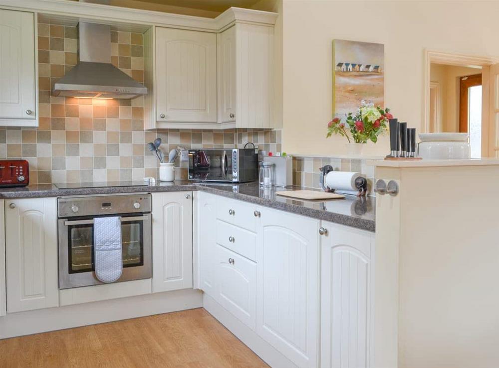 Kitchen area at Oasis Lodge in Sewerby, North Humberside