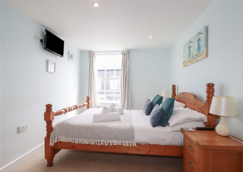One of the bedrooms at Obby Oss, Padstow