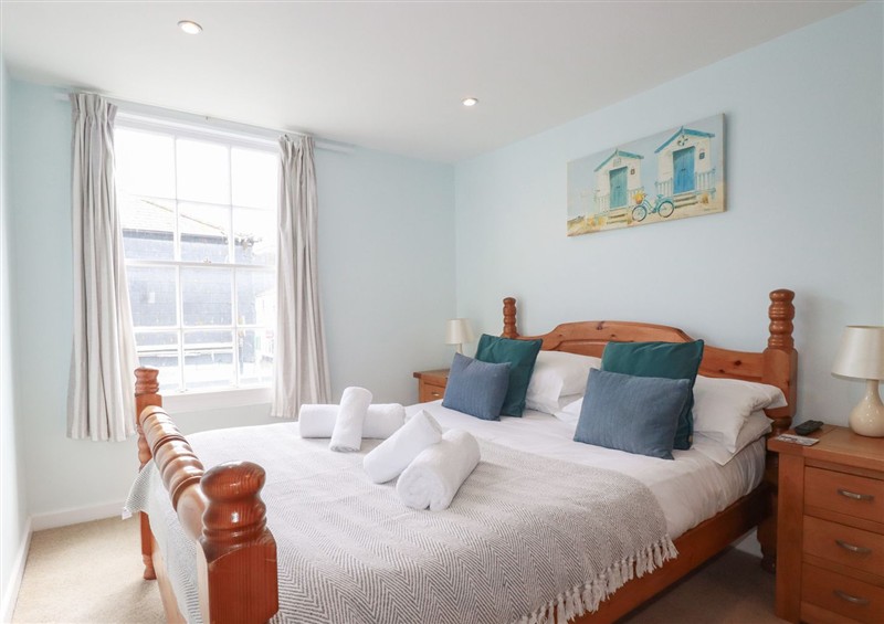 This is a bedroom at Obby Oss, Padstow