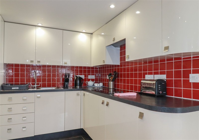 This is the kitchen at Obby Oss, Padstow