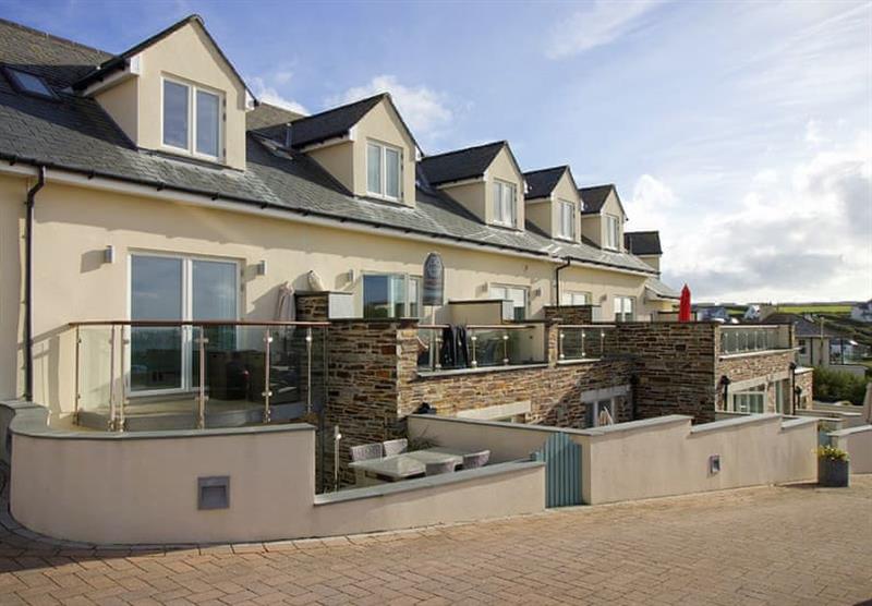 Outside The Porthcothan at Ocean Blue in Treyarnon Bay, Padstow
