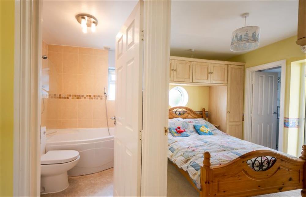 Ground floor: Bathroom next to master bedroom at Ocean Drive, Heacham near Kings Lynn