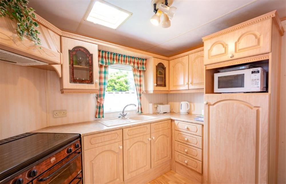 Optional extra static caravan: Kitchen at Ocean Drive, Heacham near Kings Lynn