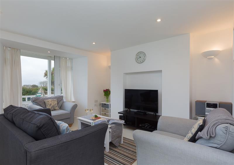 The living area at Ocean Gate, Carbis Bay