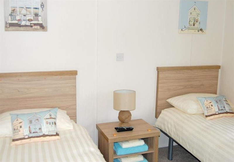 Twin bedroom in Sunrise at Ocean Lodges in Corton, Lowestoft