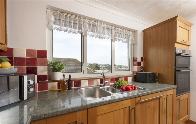 The kitchen at Ocean Parc, Cornwall
