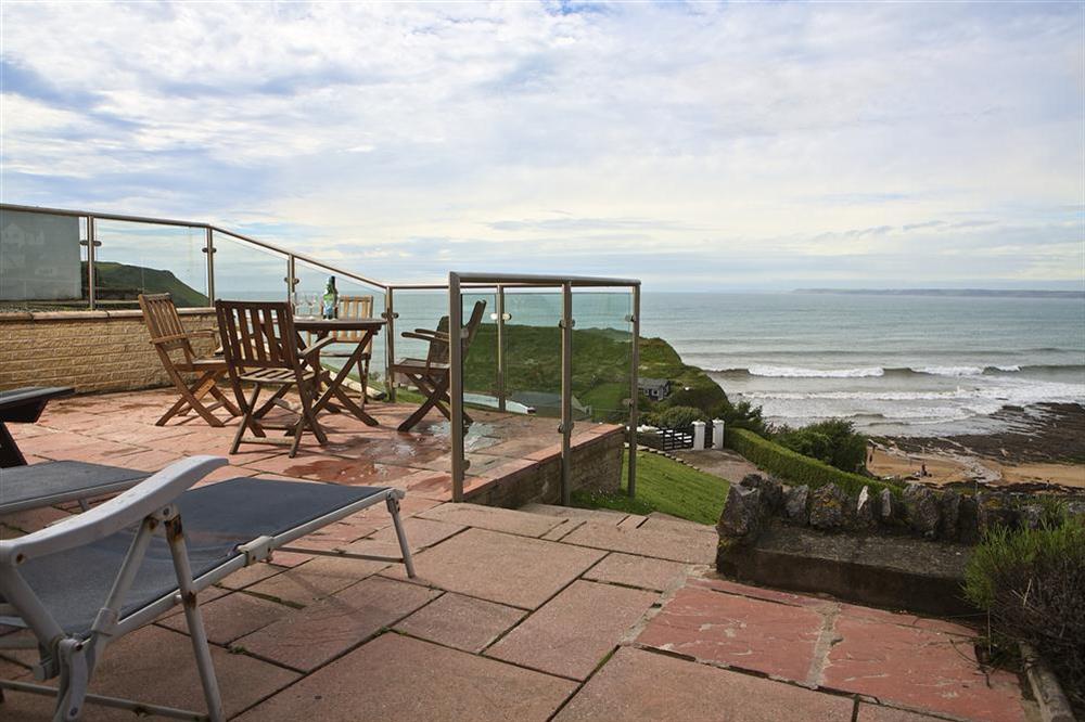 Stunning sea views from the terrace (photo 2) at Ocean View (Hope Cove) in Hope Cove, Nr Kingsbridge