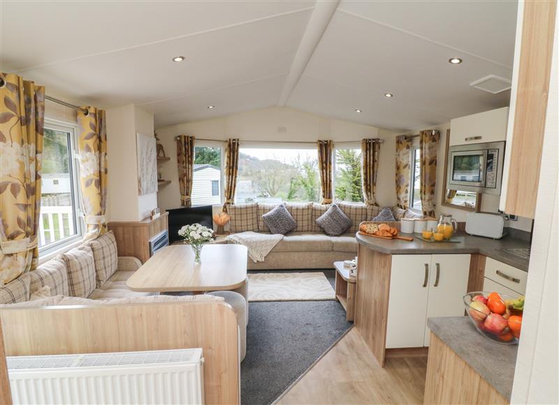 Relax in the living area at Ocean View, Combe Martin