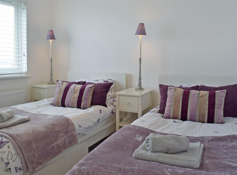 Charming twin bedroom at Ocean View in Pennar, near Pembroke, Dyfed