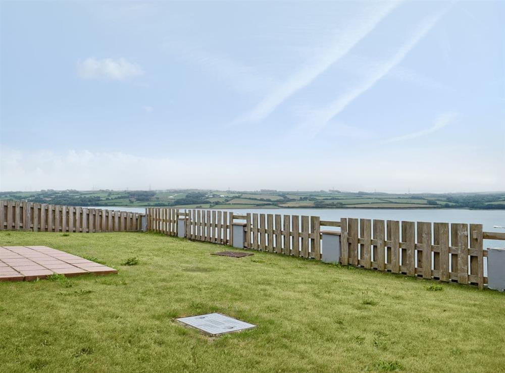 Large garden with stunning coastal views at Ocean View in Pennar, near Pembroke, Dyfed