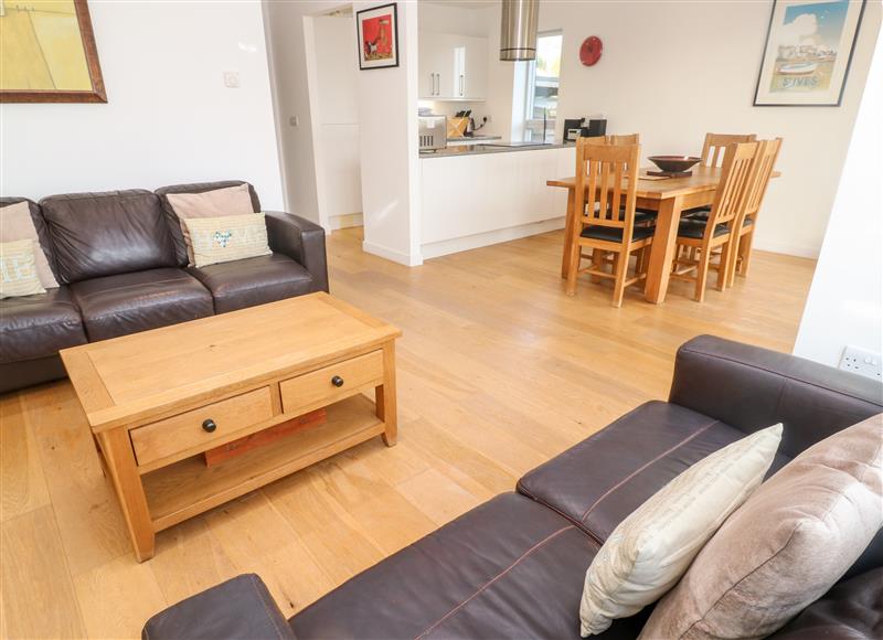 Enjoy the living room at Ocean View, St Ives