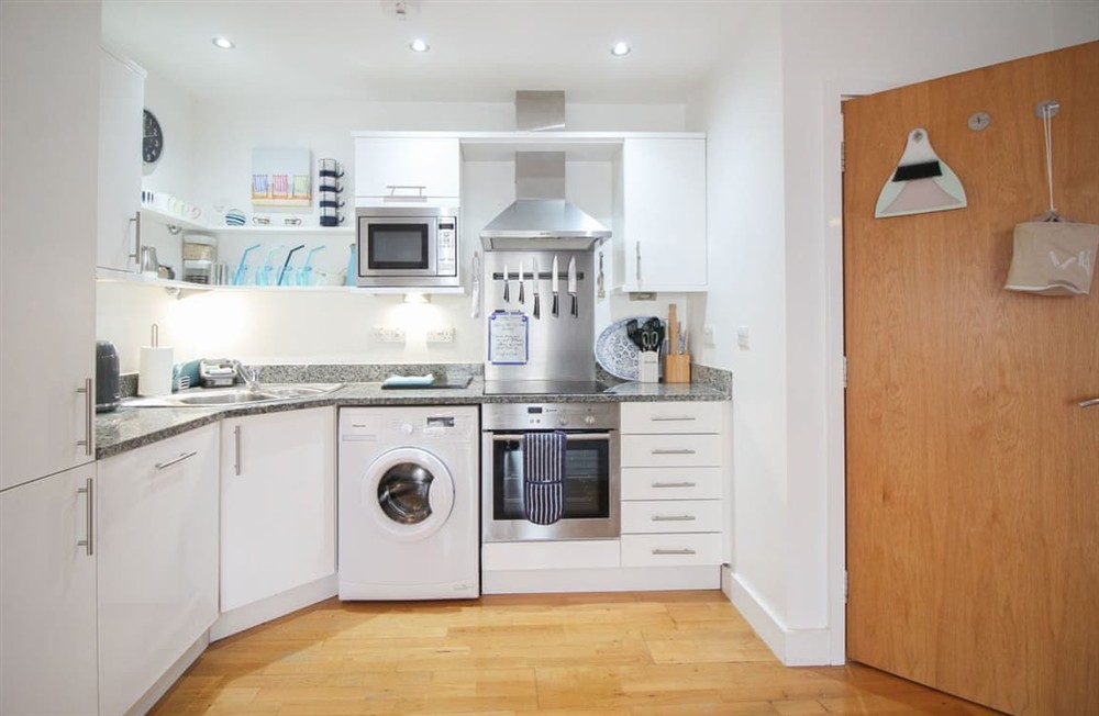 Kitchen area (photo 3) at Oceans 9 in Newquay, Cornwall