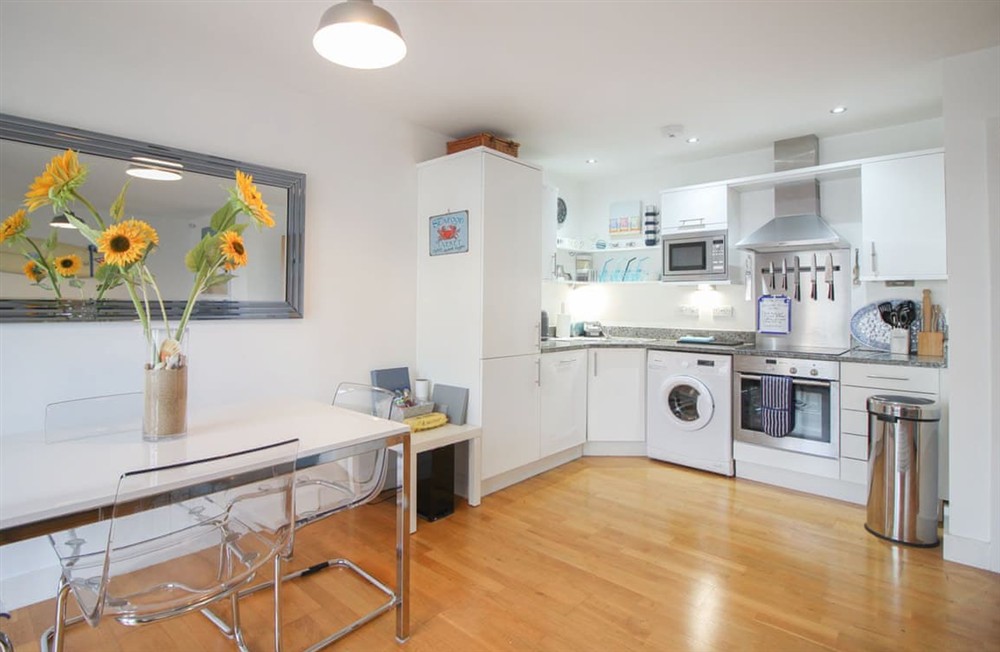 Kitchen area at Oceans 9 in Newquay, Cornwall