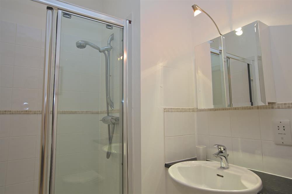 En suite shower room at Oceanview Apartment in Thurlestone, Nr Kingsbridge