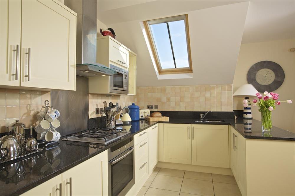 Fully fitted kitchen at Oceanview Apartment in Thurlestone, Nr Kingsbridge
