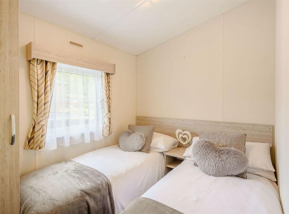 Twin bedroom at Ochil View Lodge in Dollar, Clackmannanshire