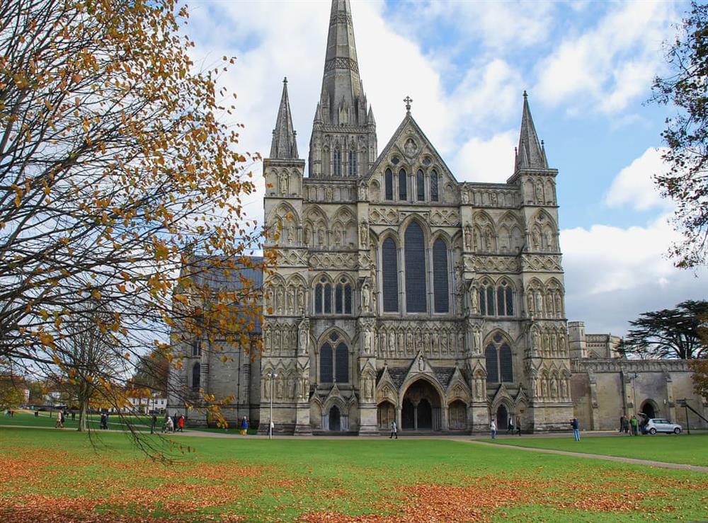 Salisbury Cathedral at October Cottage in Marlborough, Wiltshire