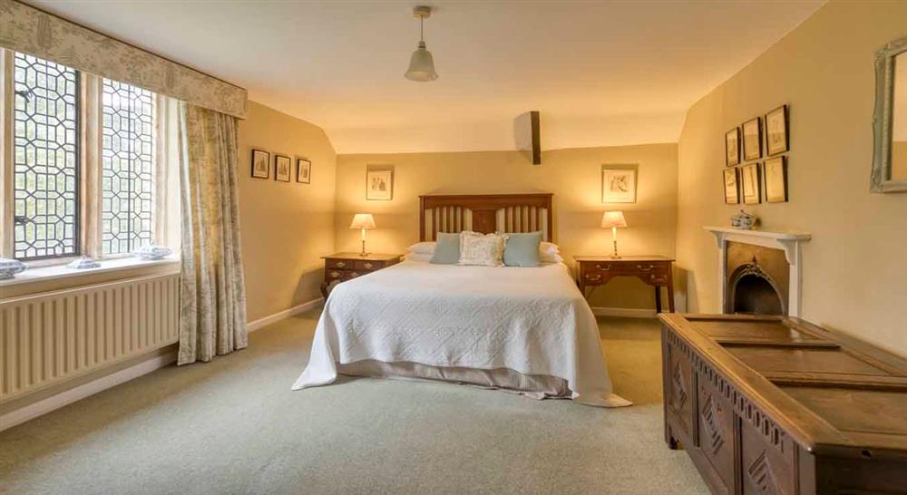 The double bedroom at Odcombe Lodge in Lower Odcombe, Somerset