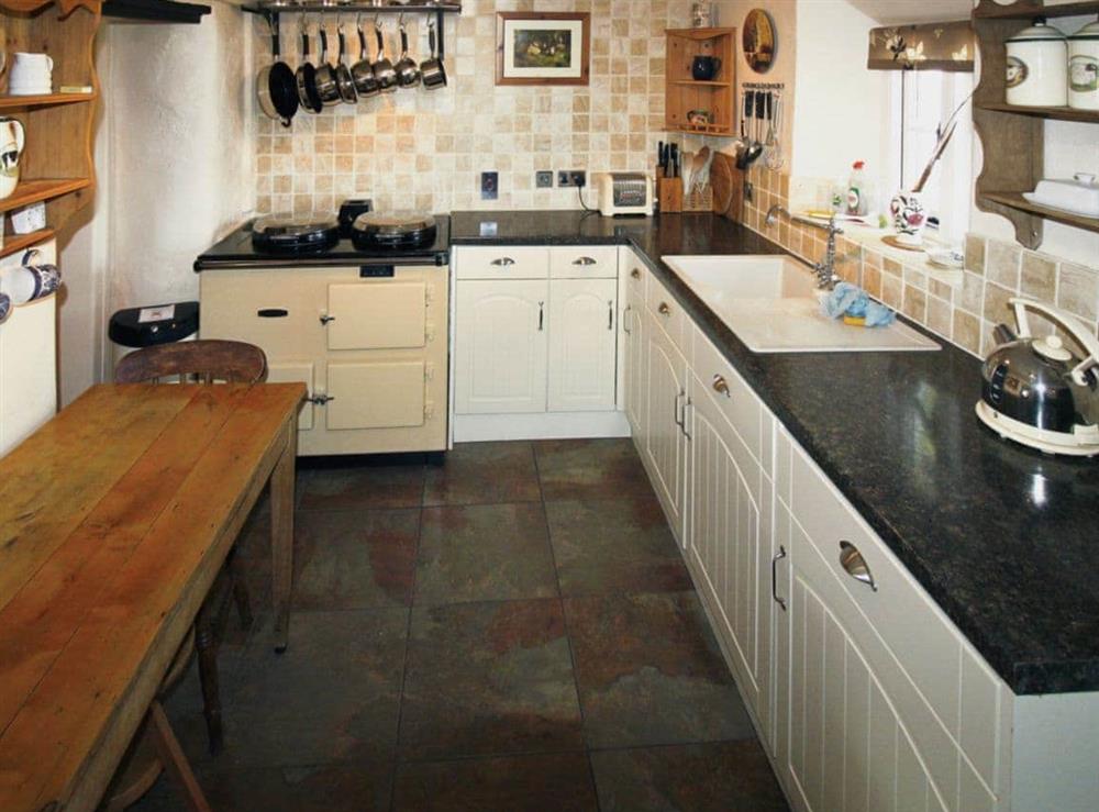 Well equipped kitchen at Oddwell Cottage in Brompton Ralph, near Wiveliscombe, Somerset