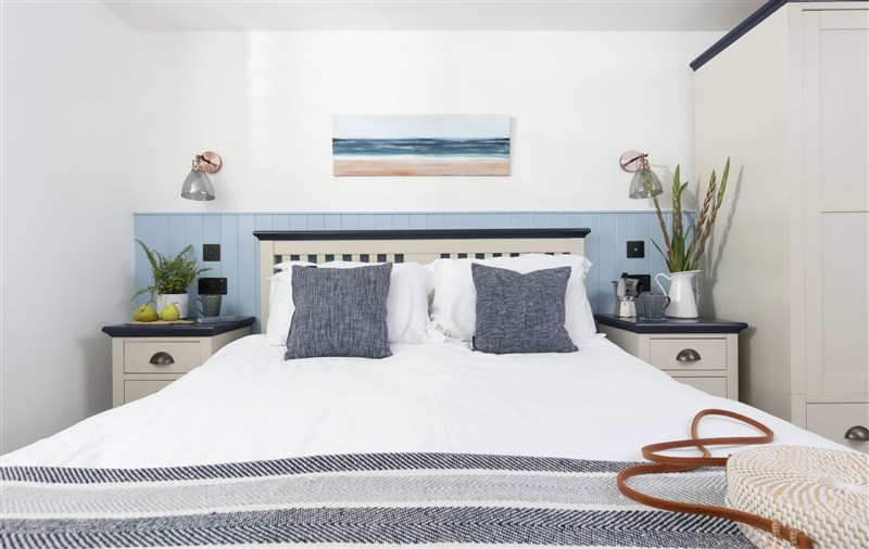 One of the bedrooms at Offshore, Cornwall