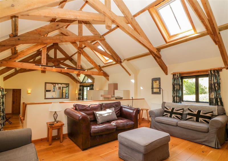 Living room at Ohope Barn, Ringmore, Devon