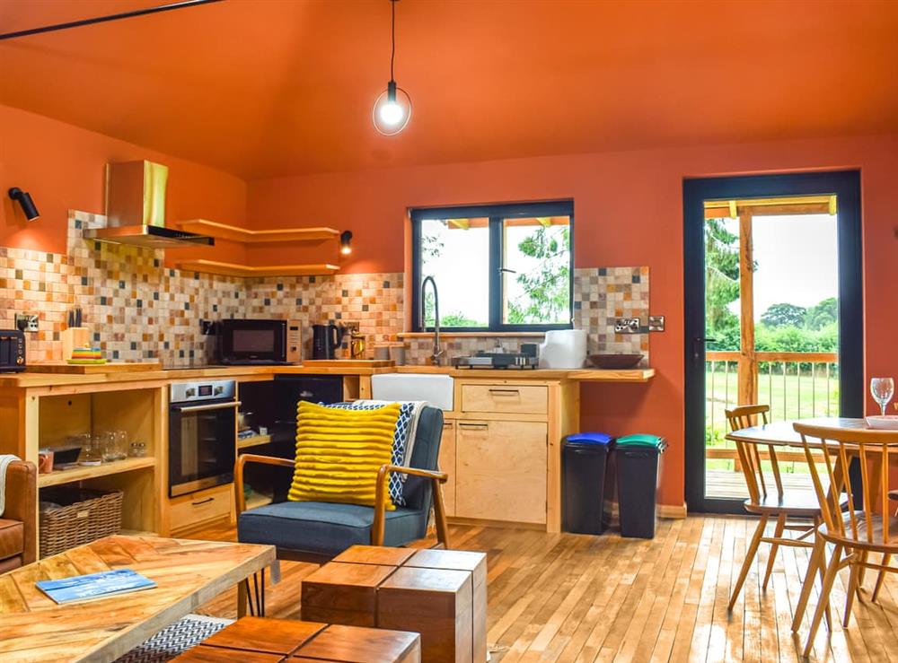 Open plan living space at Okovango in Halesworth, Suffolk