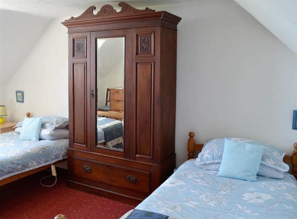 Twin bedroom at Olafs Cottage in Garlieston, Wigtownshire