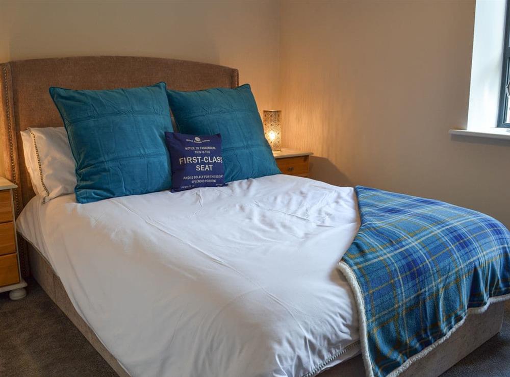 Double bedroom at Old Bank Works in Slaithwaite, near Huddersfield, West Yorkshire