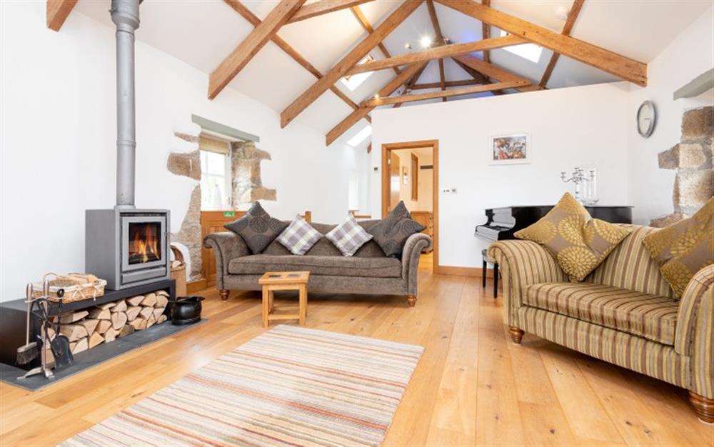 Relax in the living area at Old Barn in Padstow