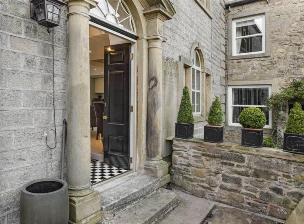 Entrance from front courtyard at Old Chapel House in Barnoldswick, Lancashire