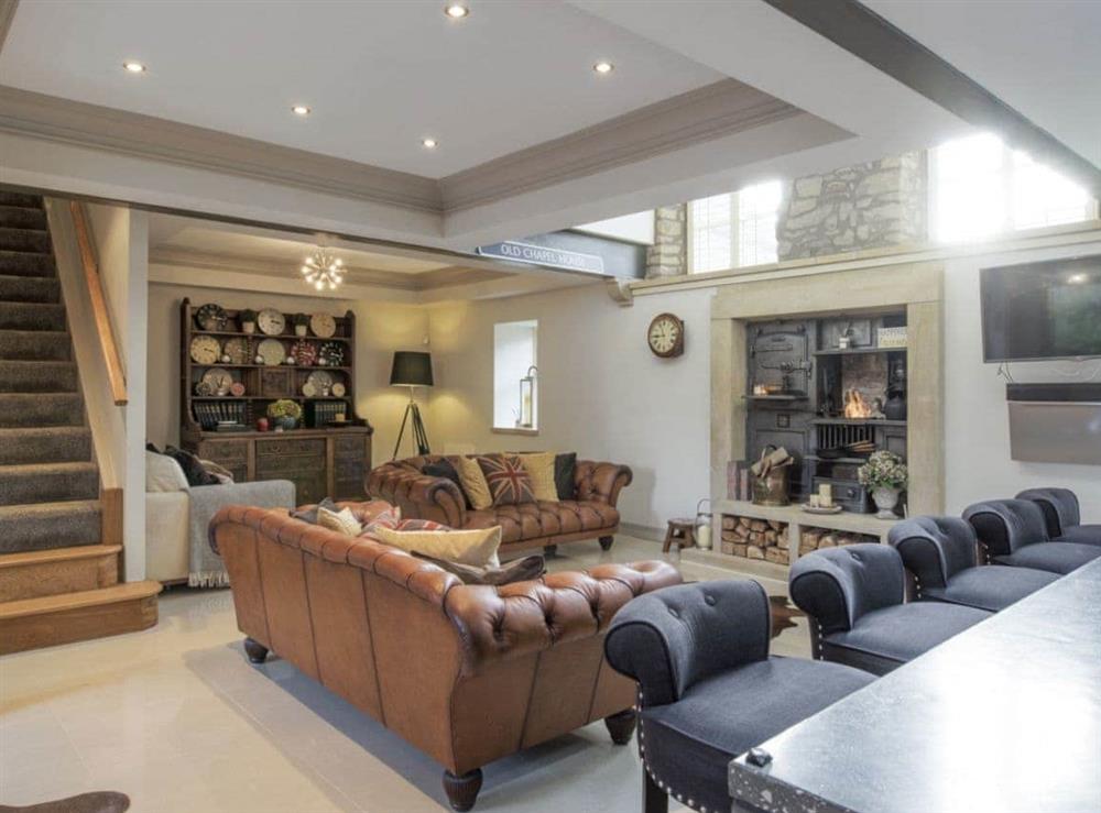 Spacious living area at Old Chapel House in Barnoldswick, Lancashire