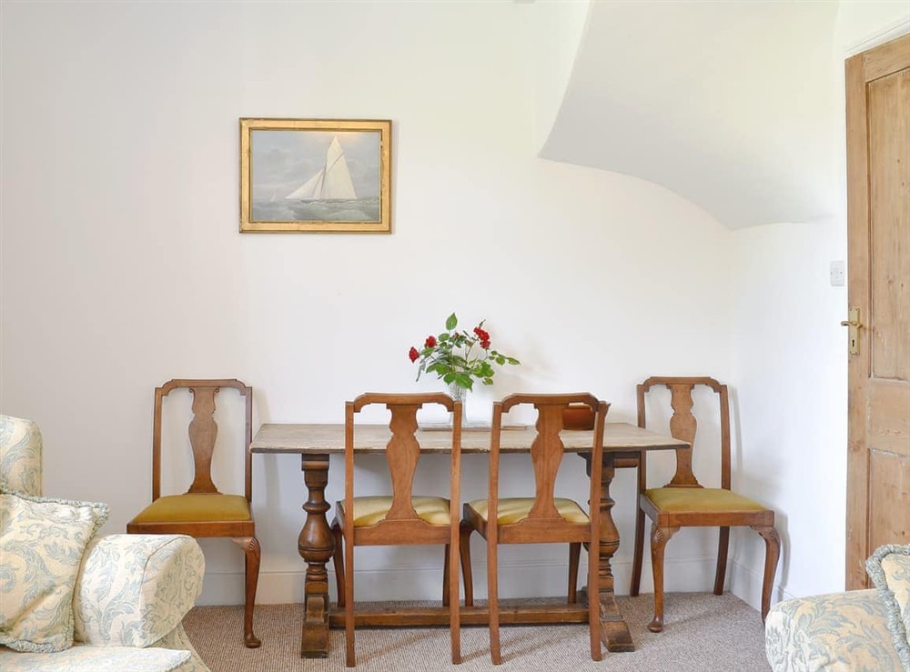 Dining Area at Old Coastguard Cottage in Freshwater, Isle of Wight