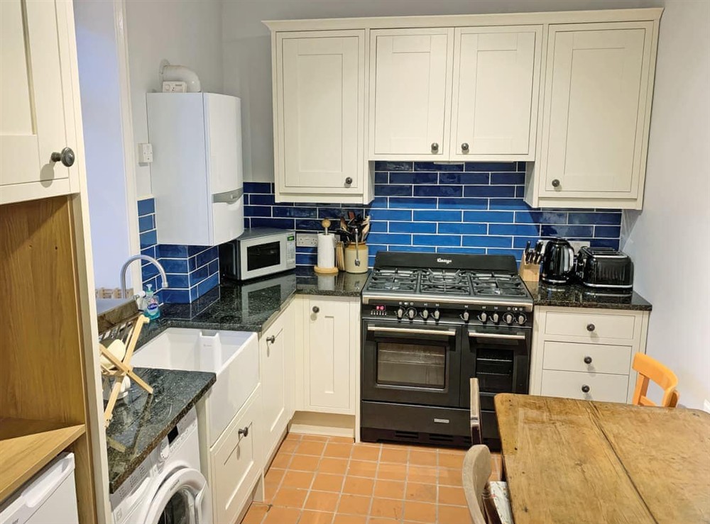 Kitchen at Old Coastguard Cottage in Freshwater, Isle of Wight