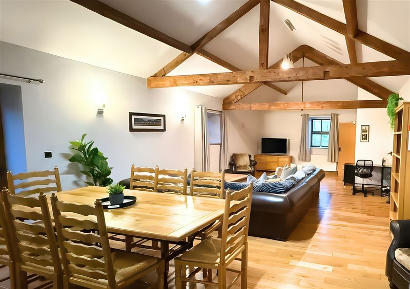 Enjoy the living room at Old Corner Barn, Troutbeck near Penrith